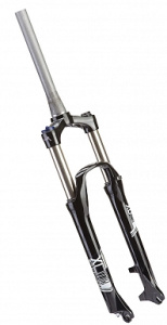 Вилка 26" SF15-XCM-DS-TS-HLO конич 1-1/8"-1,5" безрезьб/аморт/диск/алюм/черная
