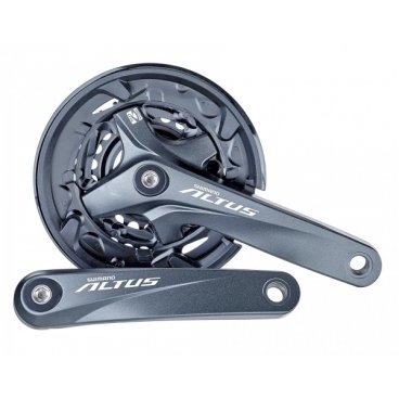 EFCM2000E002C Система Shimano Altus M2000 175мм квадрат 40/30/22Т черн с защитой