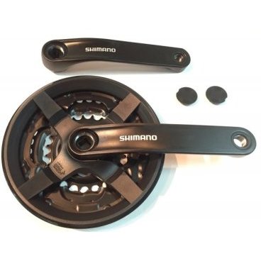AFCTY301C888CL Система Shimano TY301 170мм квадрат, 48/38/28 с защитой
