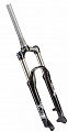 Вилка 26" SF15-XCM-DS-TS-HLO конич 1-1/8"-1,5" безрезьб/аморт/диск/алюм/черная