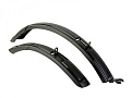 Крылья 8-16100538 пластик AXP-City 60 black 27.5-29&quot;х60мм раздвижные с усами